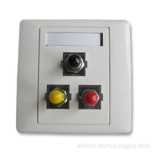 Fiber-optic Faceplate with 86 Types and 3 Ports for ST Simplex Adapter